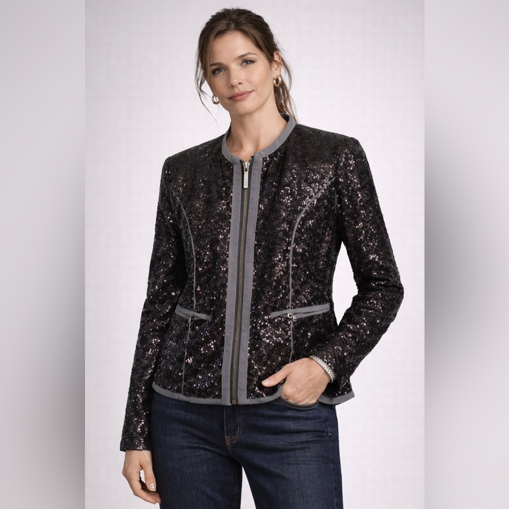 Sequin Black Jacket - image 1